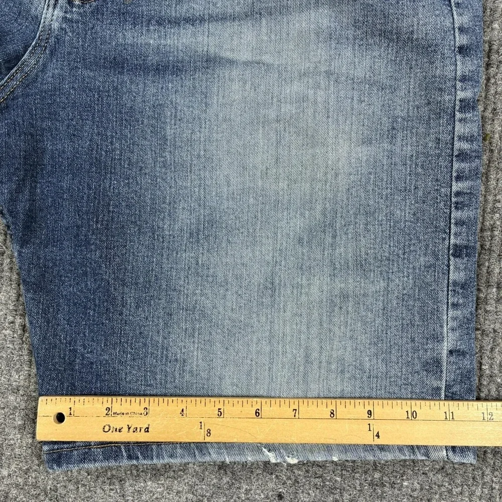 Wrangler Denim Shorts Mens 36 Blue Relaxed Fit Stretch Bermuda Casual Summer